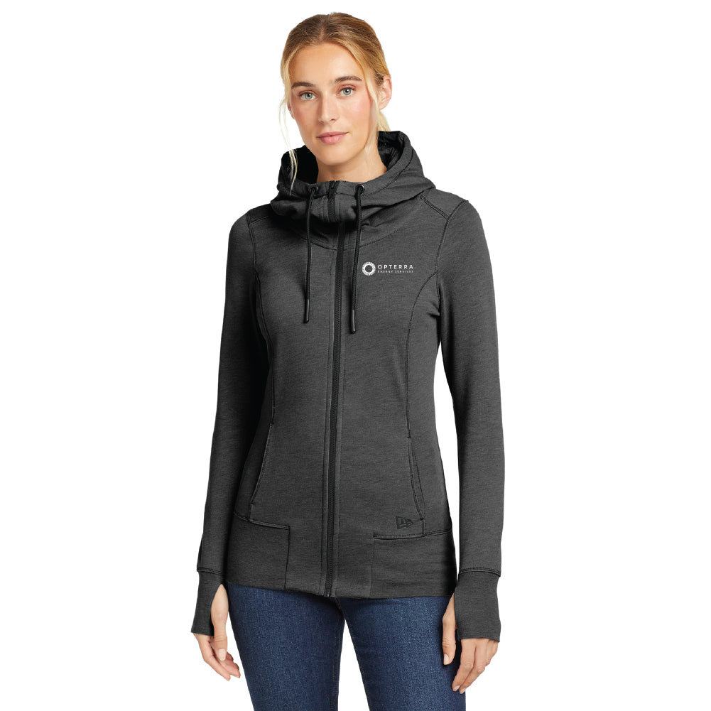 New Era® Women's Tri-Blend Fleece Full-Zip Hoodie