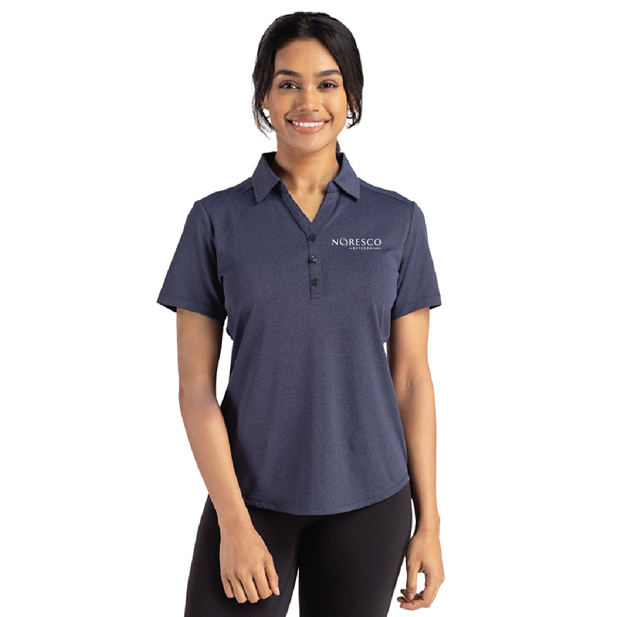 Cutter & Buck Forge Eco Heathered Stretch Womens Blade Top - NORESCO