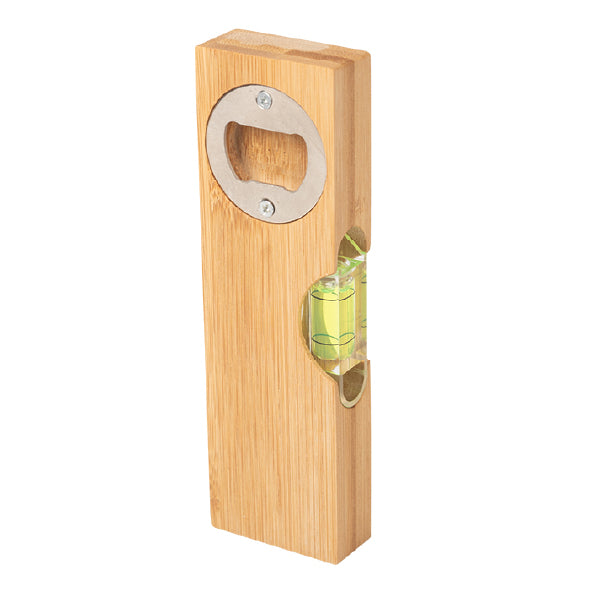 Bamboo Level With Bottle Opener