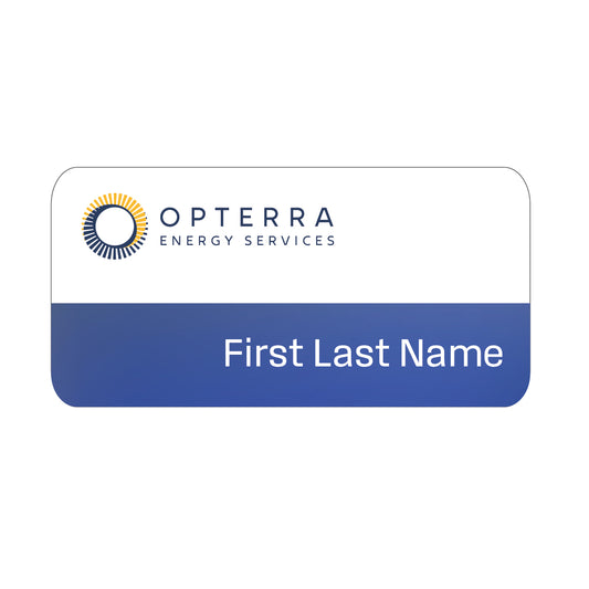 2"x4" aluminum name badge