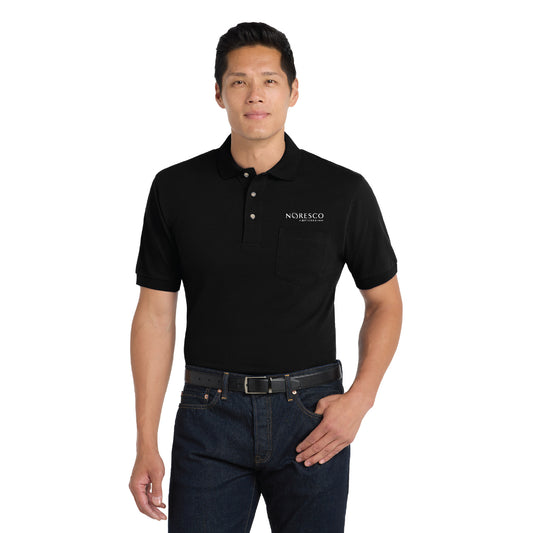 Port Authority Heavyweight Cotton Pique Polo with Pocket - NORESCO