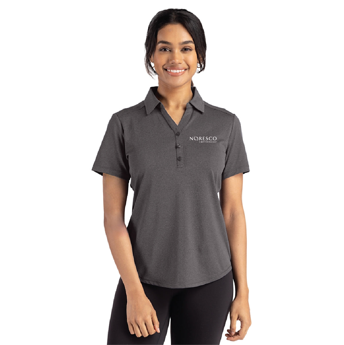 Cutter & Buck Forge Eco Heathered Stretch Womens Blade Top - NORESCO