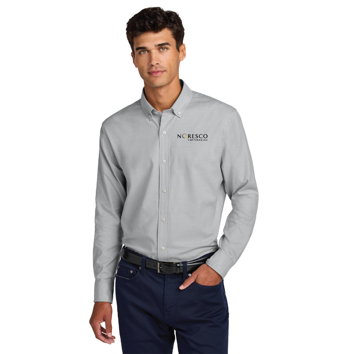Mercer+Mettle® Long Sleeve Modern Oxford Shirt - NORESCO