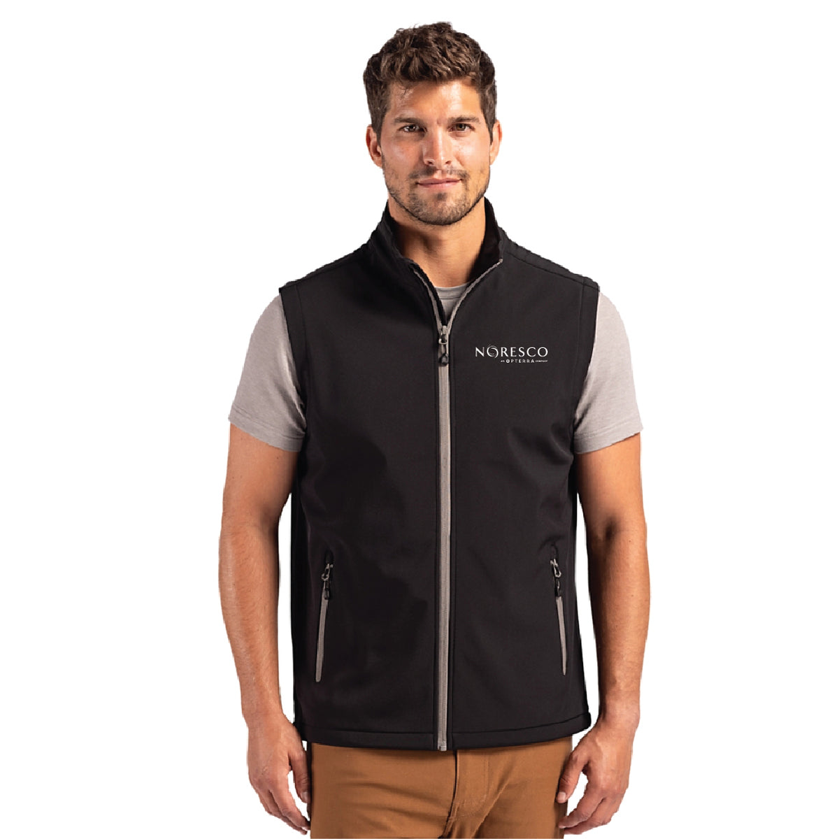 Clique Tempo Stretch Full Zip Mens Softshell Vest - NORESCO