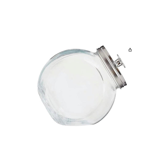 57oz / 1.7L - Airtight Glass Candy Jar